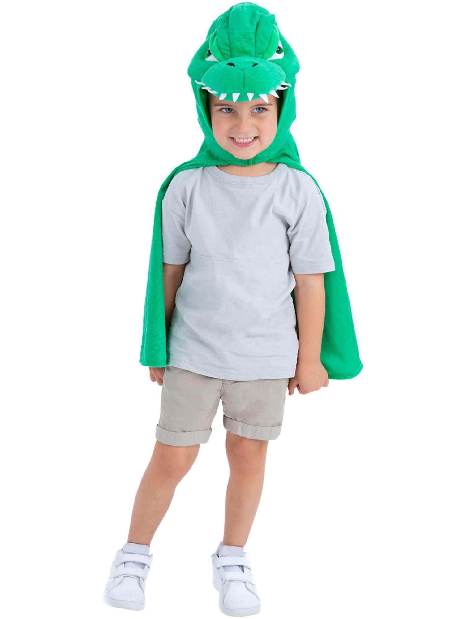 smiffys-fever-deluxe-dino-cape-kinder-gr-n-4-7-jahre image 1