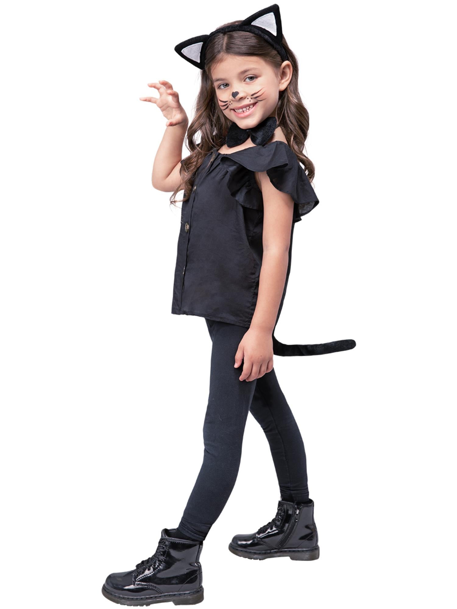 smiffys-fever-katze-kost-mset-kinder-schwarz-3-teilig image 2