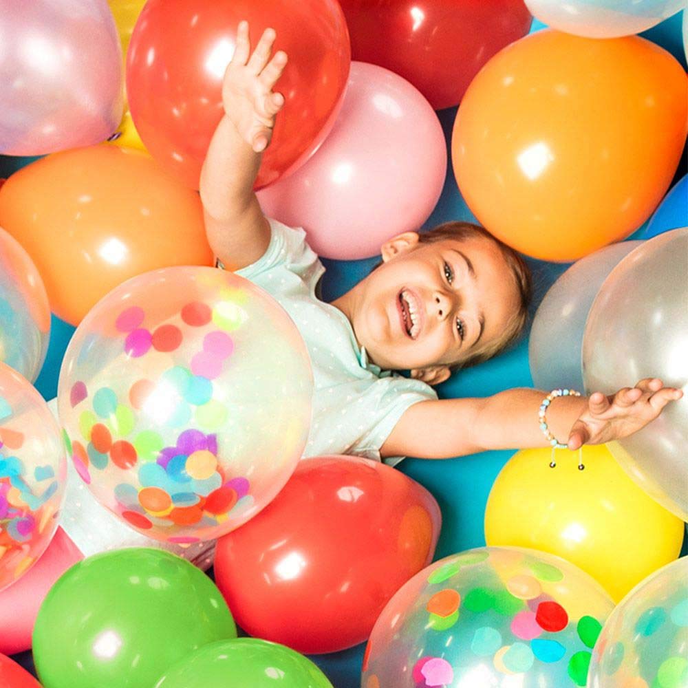 boland-31050-konfetti-luftballons-5-st-ck-transparent-30-cm image 2