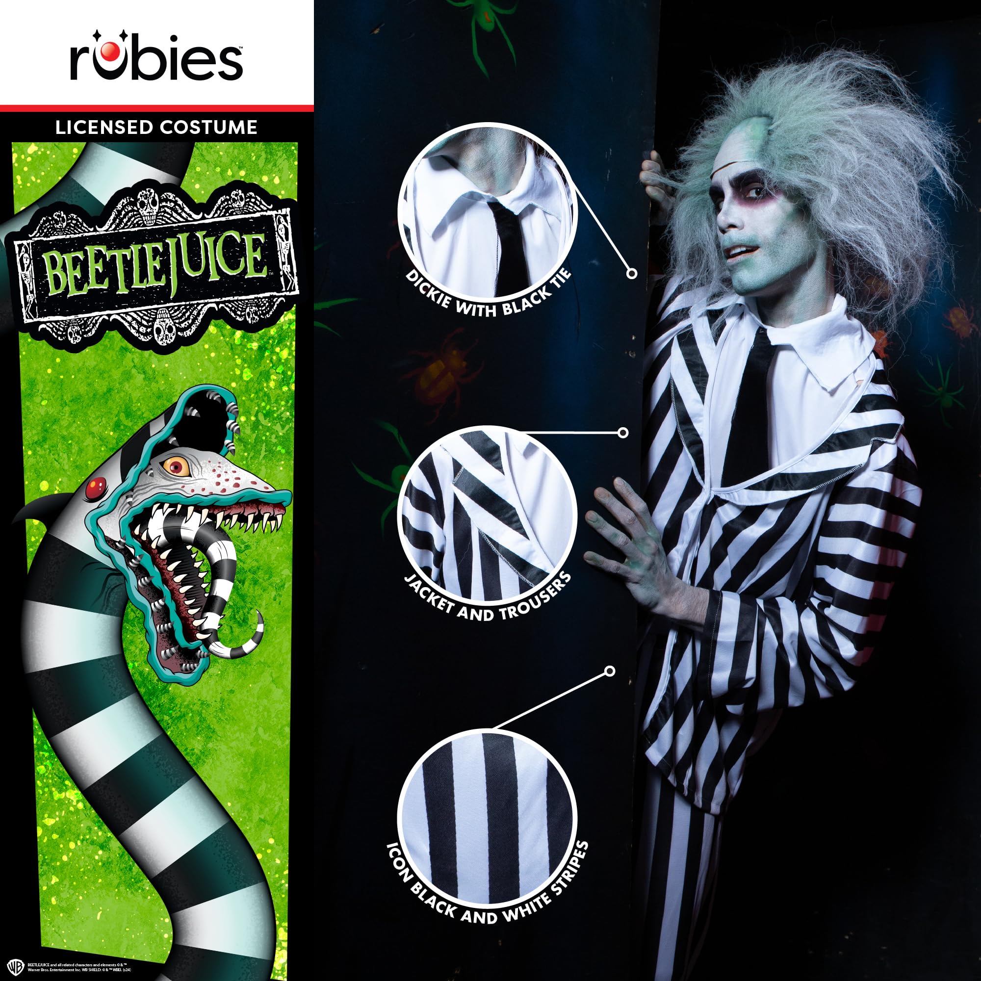 rubie-s-deluxe-beetlejuice-herrenkost-m-erwachsene-anzug image 3