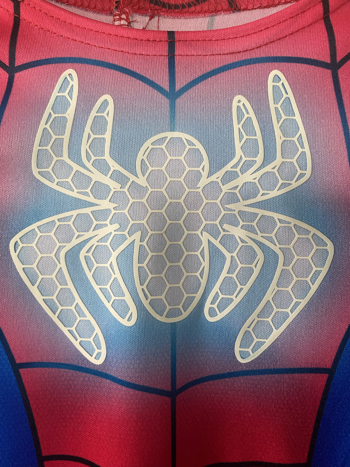 rubies-spidey-glow-in-the-dark-kost-m-rot-blau-maske image 3