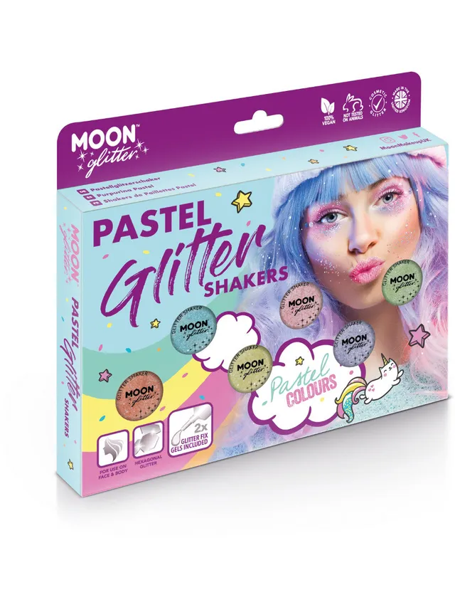 smiffys-makeup-fx-moon-pastel-glitzer-set-8-teilig-vegan image 1