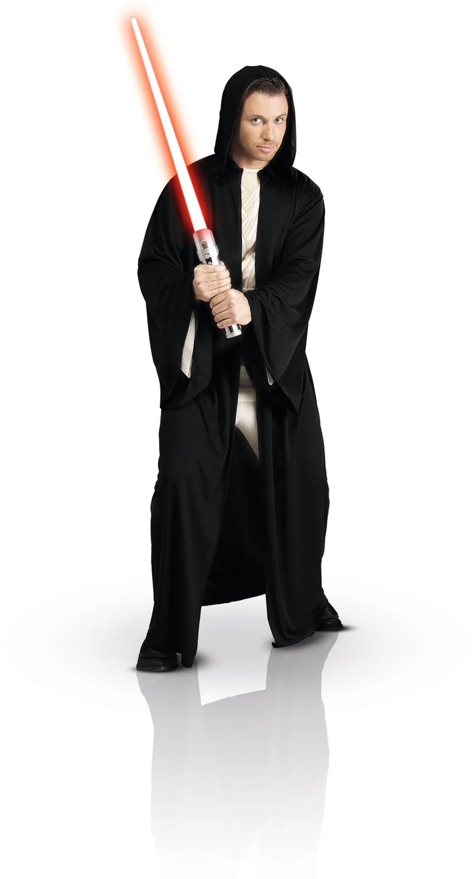 rubies-jedi-kost-m-schwarz-erwachsene-mit-kapuze image 1