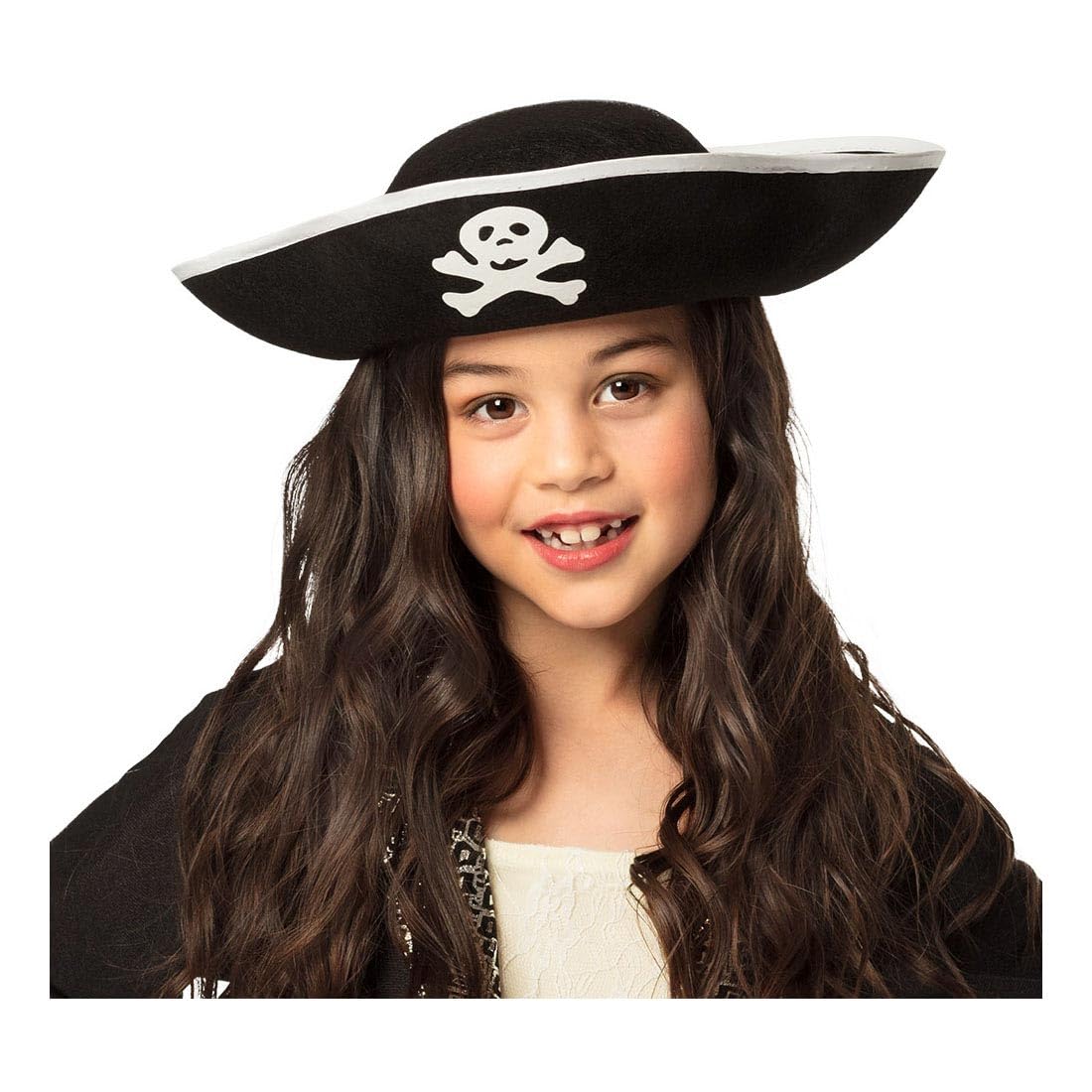 boland-piratenhut-kinder-dreispitz-schwarz-totenkopf image 2