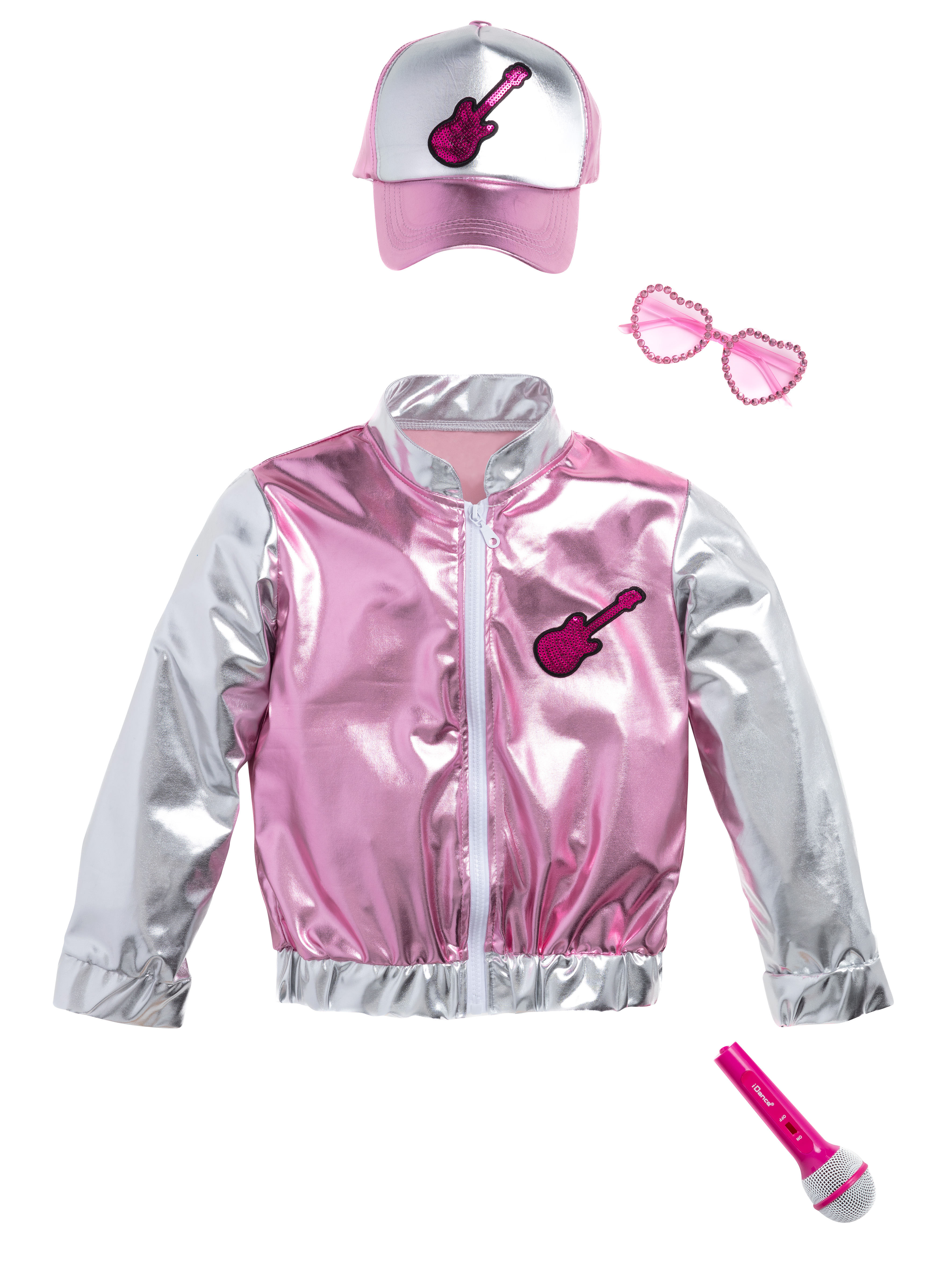 rubies-pop-star-kost-m-set-rosa-5-8-jahre-mikro-brille image 2