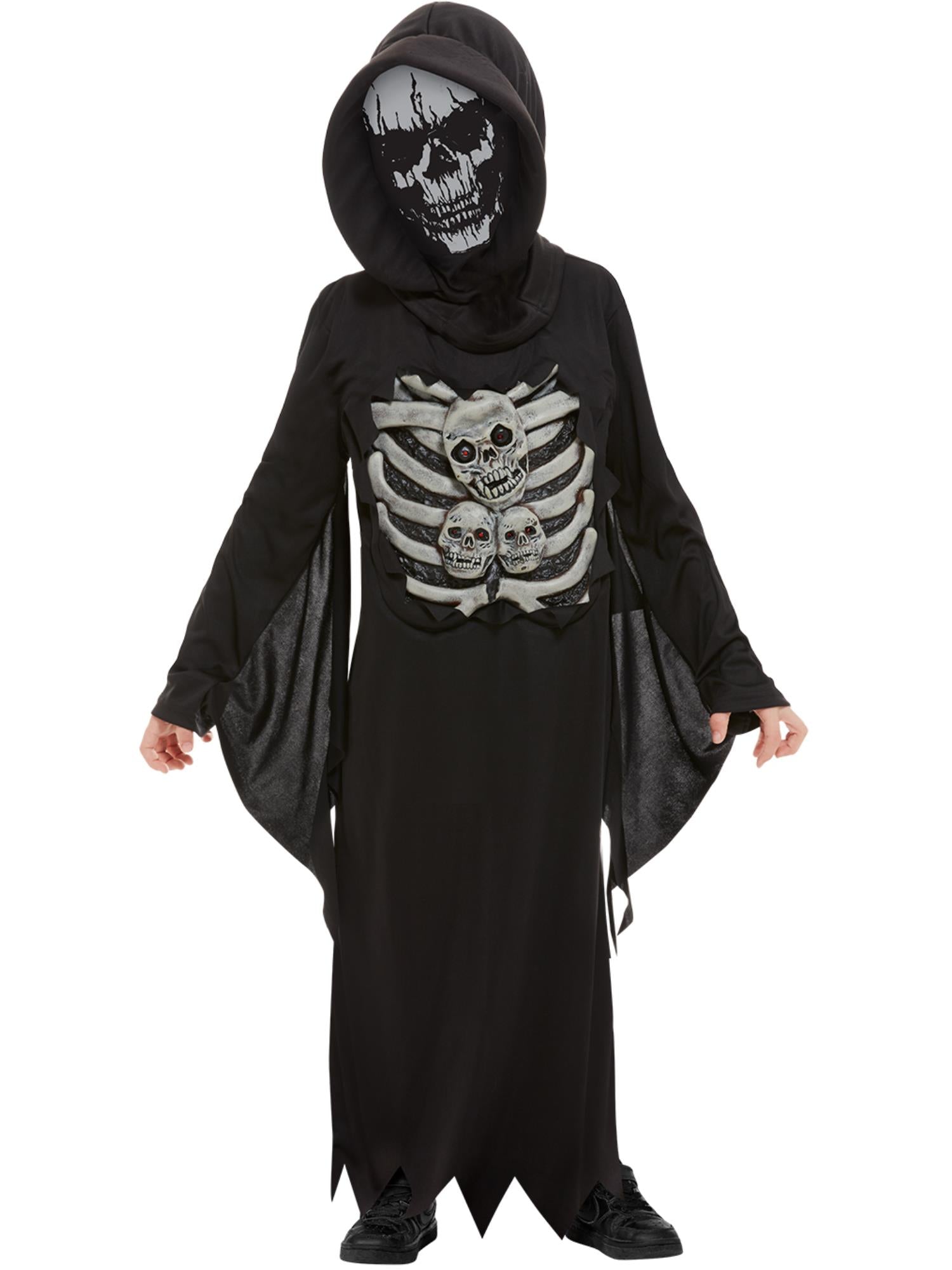 smiffys-fever-skeleton-reaper-kost-m-jungen-schwarz image 1