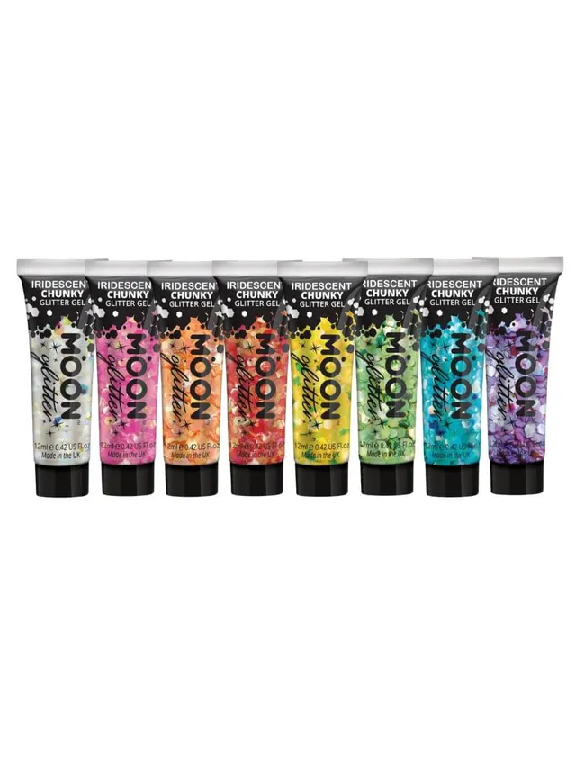 smiffys-makeup-fx-moon-glitter-iridescent-chunky-glitzer-gel-12-ml image 1