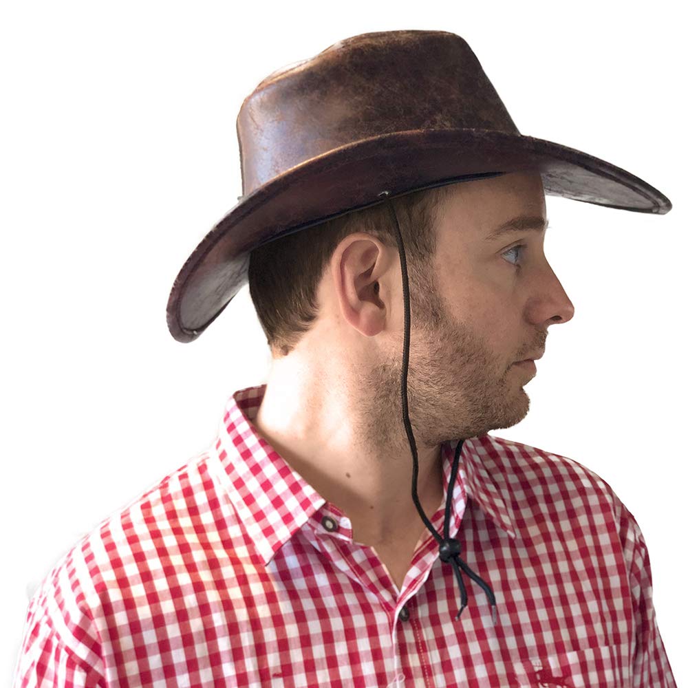 rubie-s-deluxe-cowboyhut-braun-lederoptik-58-cm image 4