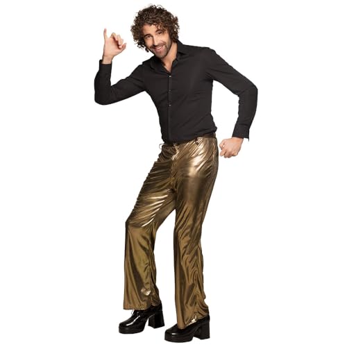boland-disco-hose-herren-70er-gold-m-l-schlaghose image 6