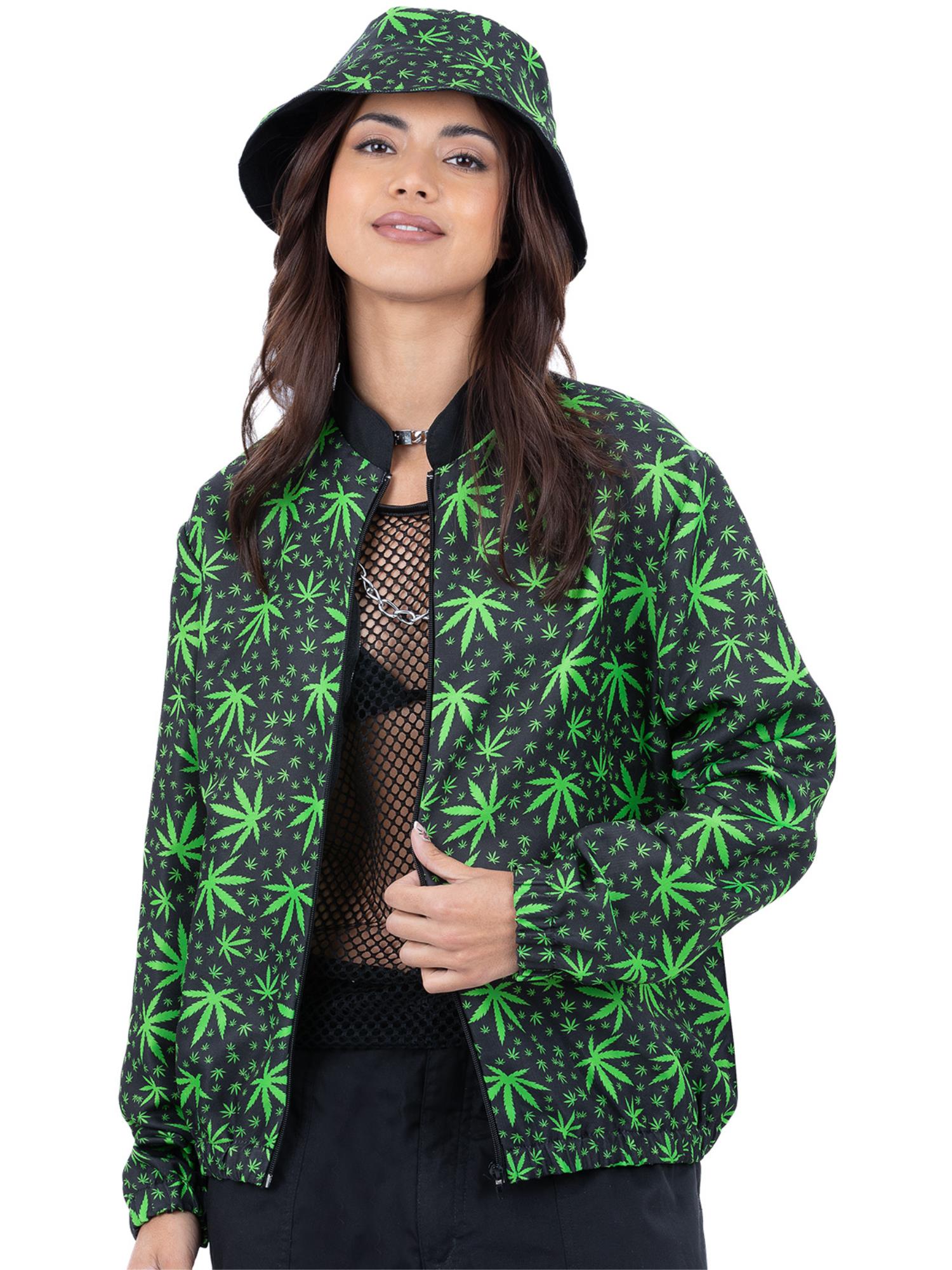 smiffys-fever-90-s-high-on-life-kost-m-l-blatt-print image 2