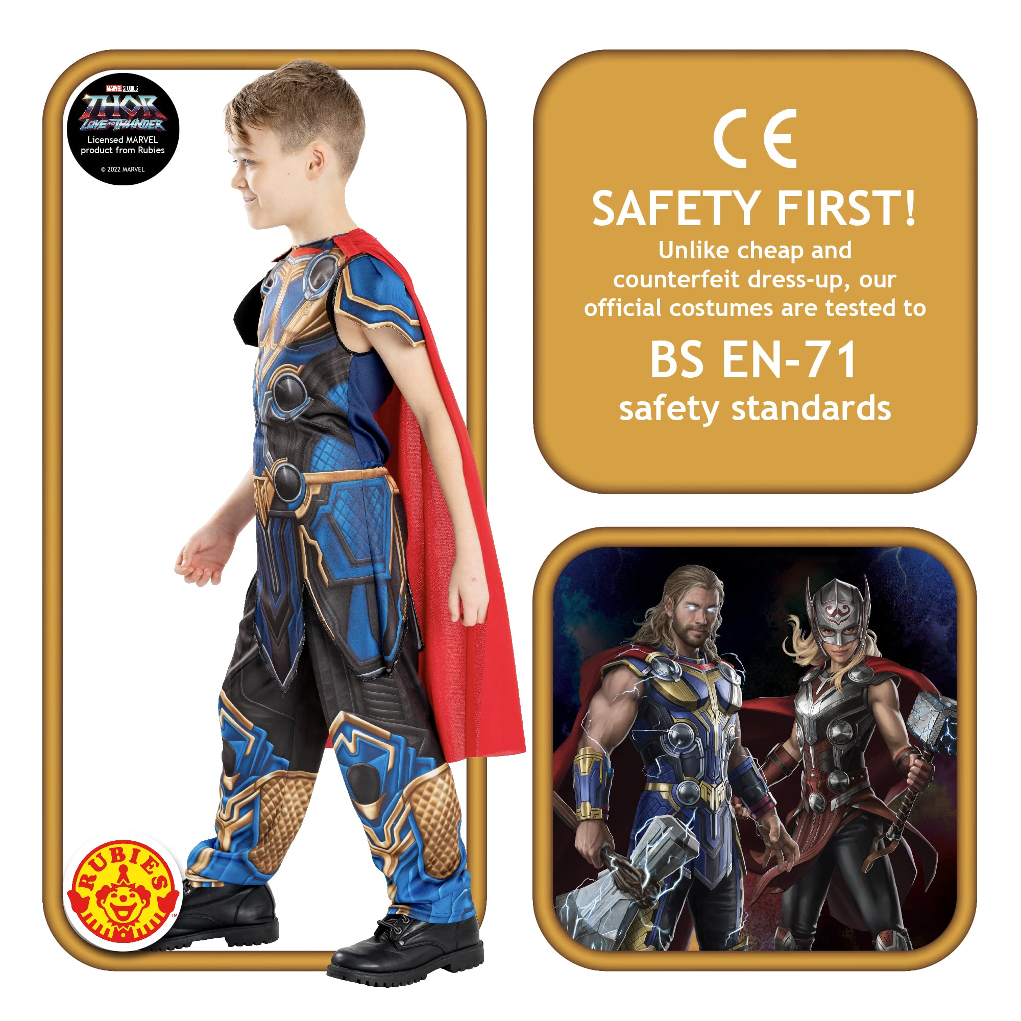 rubie-s-deluxe-marvel-thor-kinderkost-m-7-8-jahre image 3