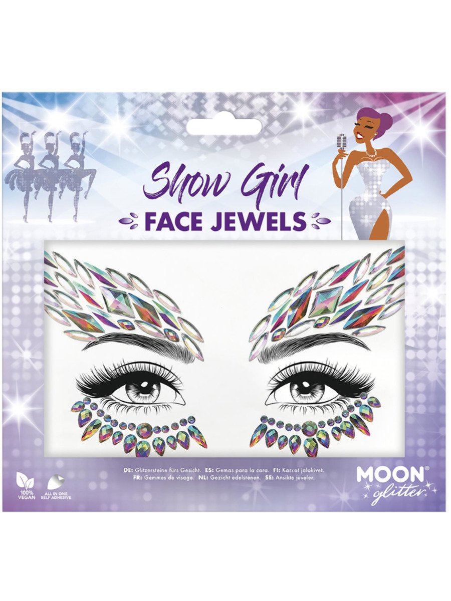 smiffys-makeup-fx-show-girl-gesichtssticker-multi image 1