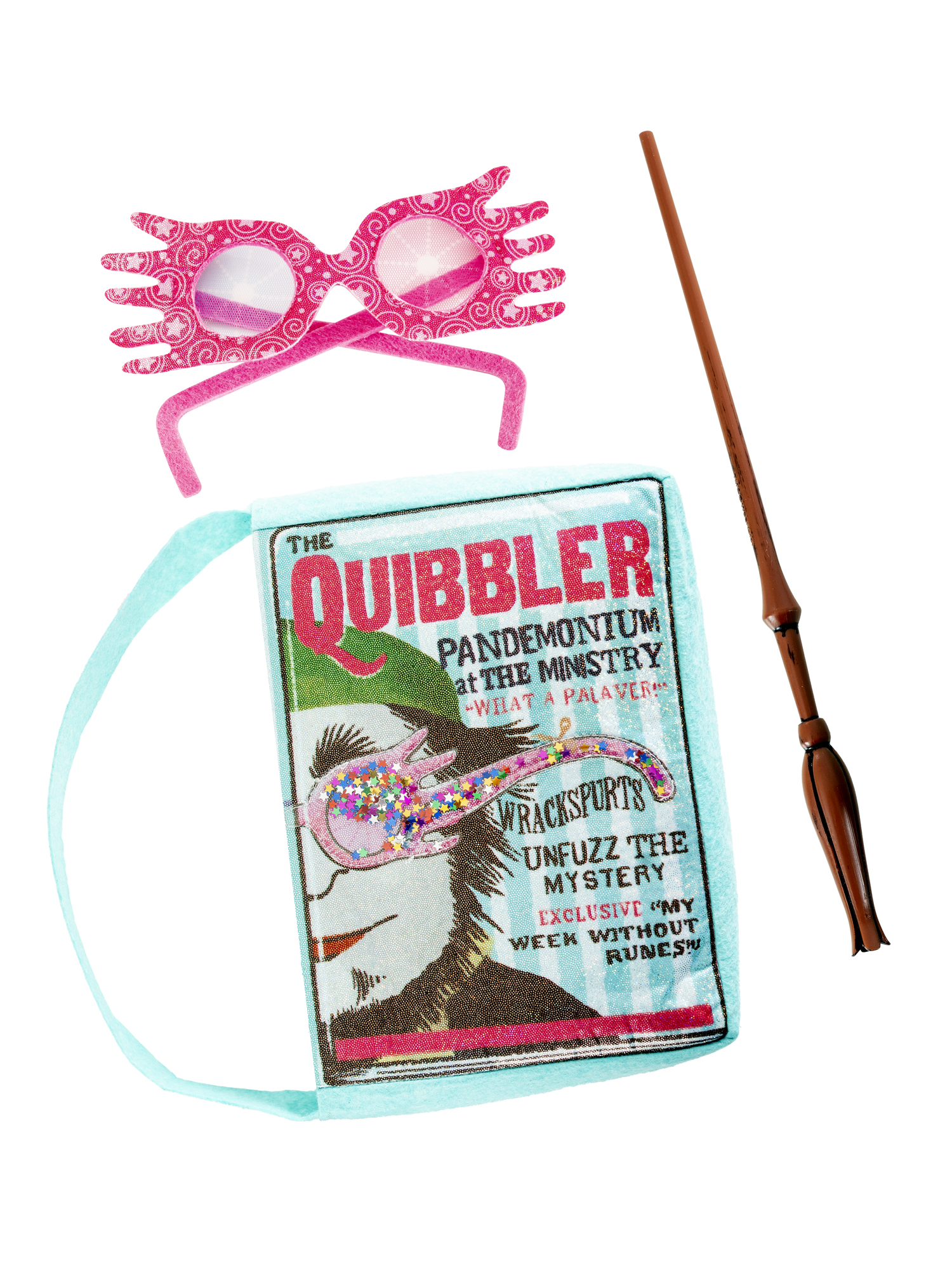 rubies-luna-lovegood-set-brille-zauberstab-magazin-accessoires image 2
