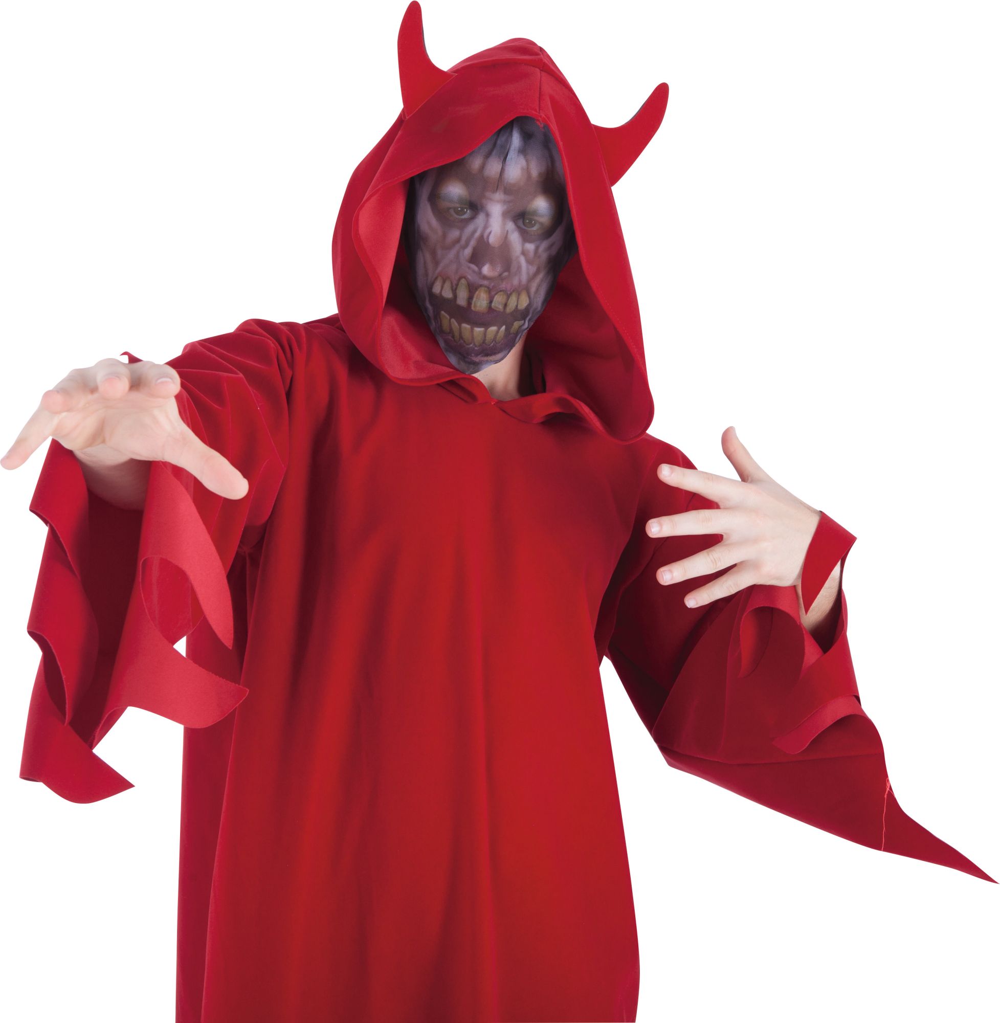 rubies-zombie-totenkopf-maskenhaube-stoff-transparent image 1