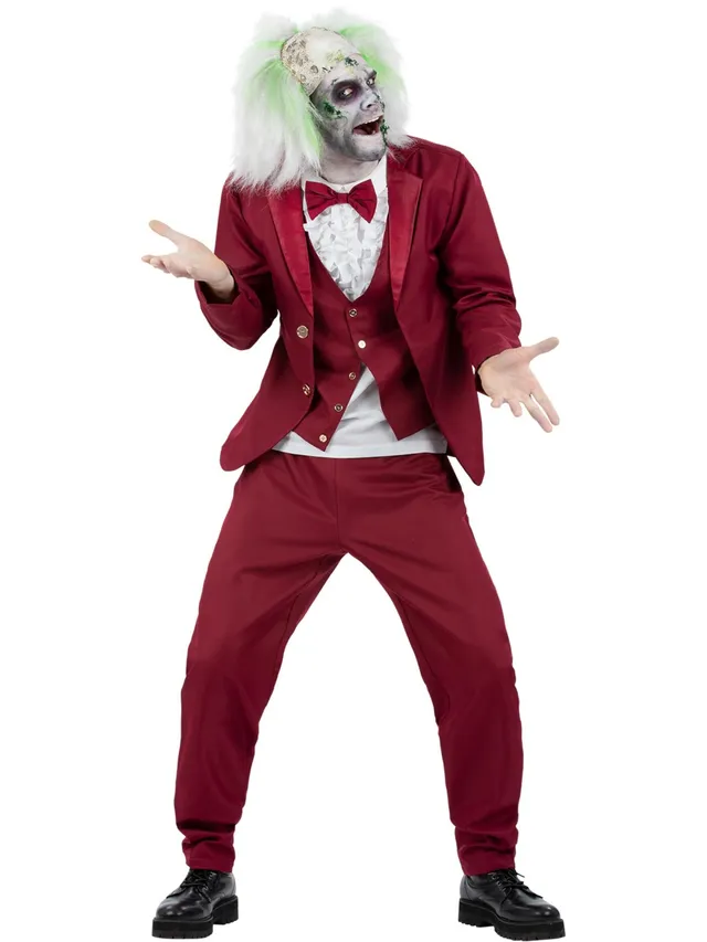smiffys-fever-beetlejuice-groom-kost-m-herren-rot-gr-l image 1