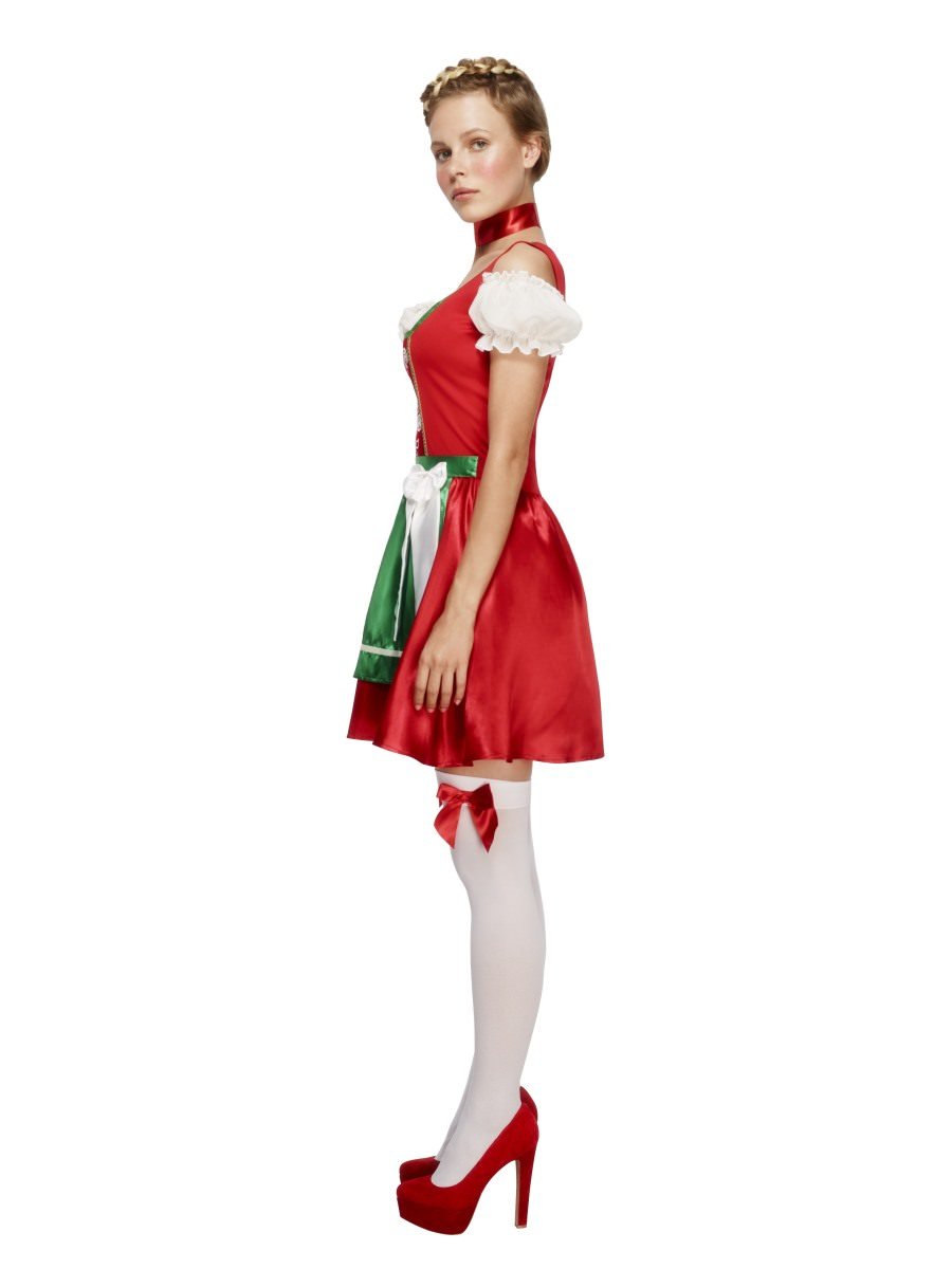 smiffys-fever-christmas-dirndl-kost-m-damen-m-rot image 2