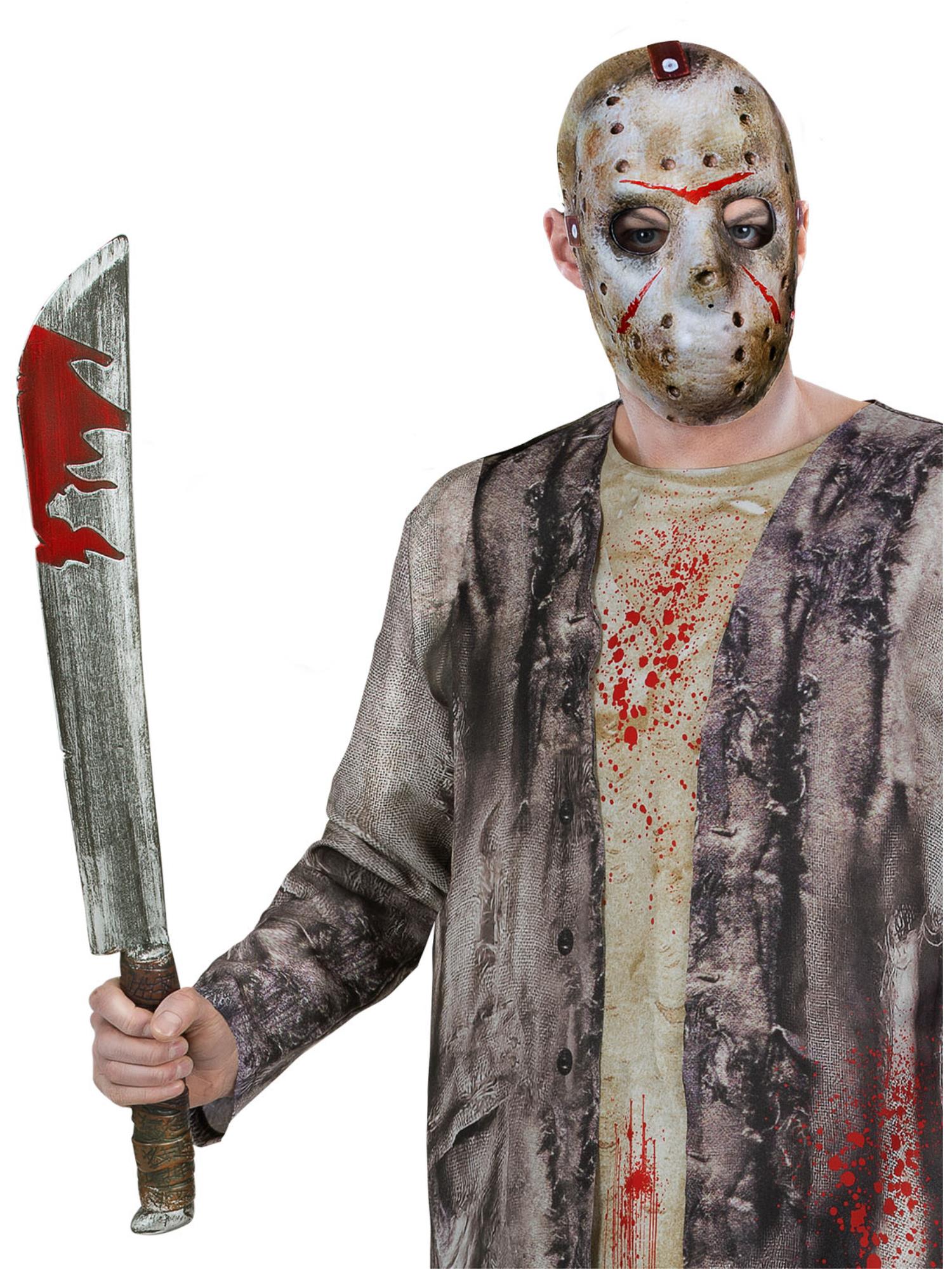 smiffys-fever-jason-voorhees-maske-machete-kost-mset-horror image 2
