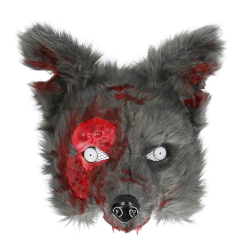 boland-72347-tiermaske-blutiger-werwolf-halbmaske-pl-sch image 7