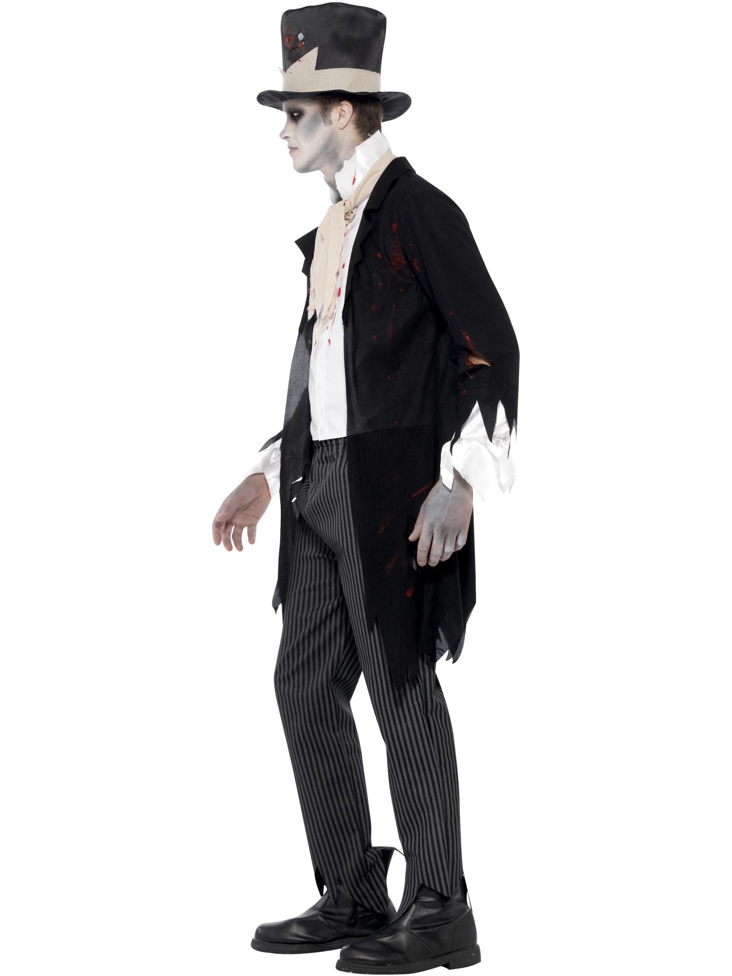 smiffys-fever-zombie-groom-kost-m-herren-m-schwarz image 3