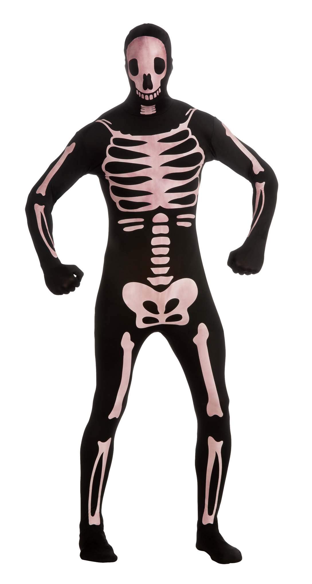 rubie-s-deluxe-second-skin-ganzk-rperanzug-skeleton-m image 6