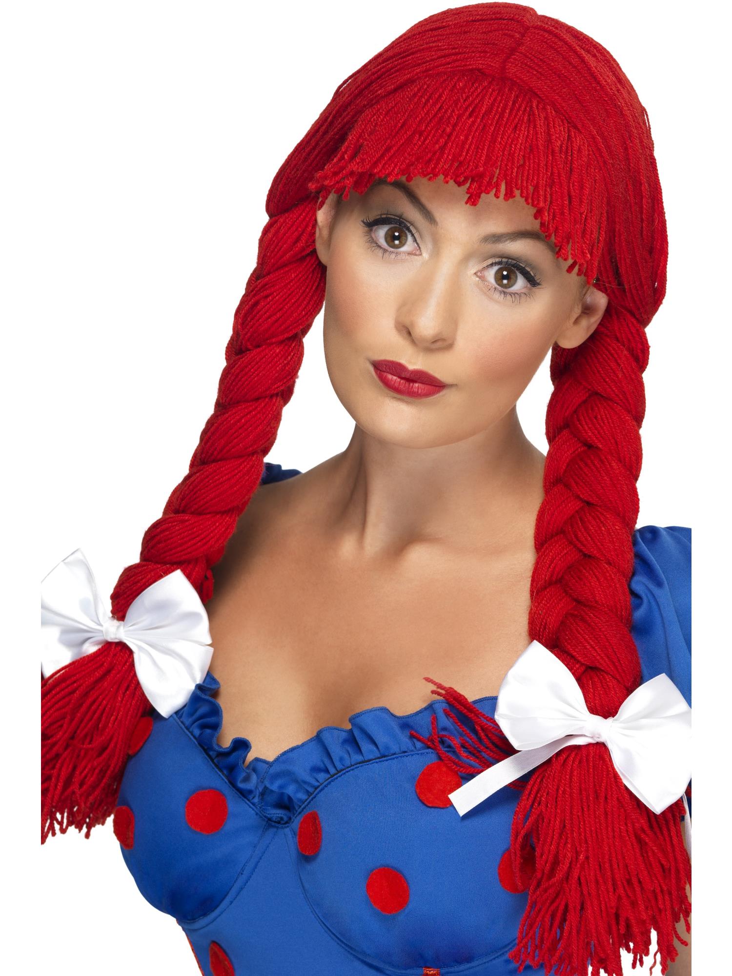 smiffys-fever-rag-doll-per-cke-rot-z-pfe-mit-schleifen image 1