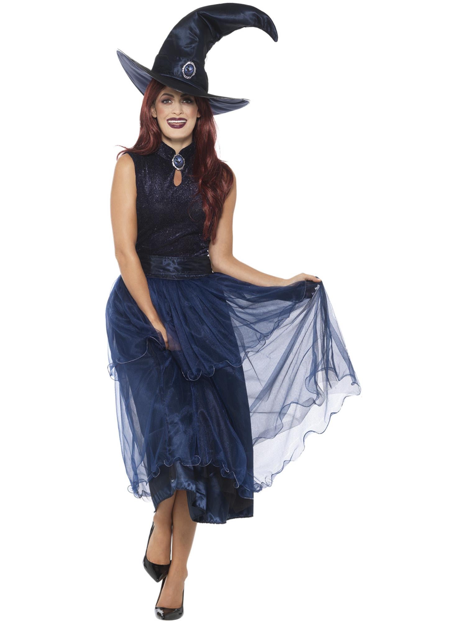 smiffys-fever-deluxe-midnight-witch-hexenkost-m-blau-gr-s image 4