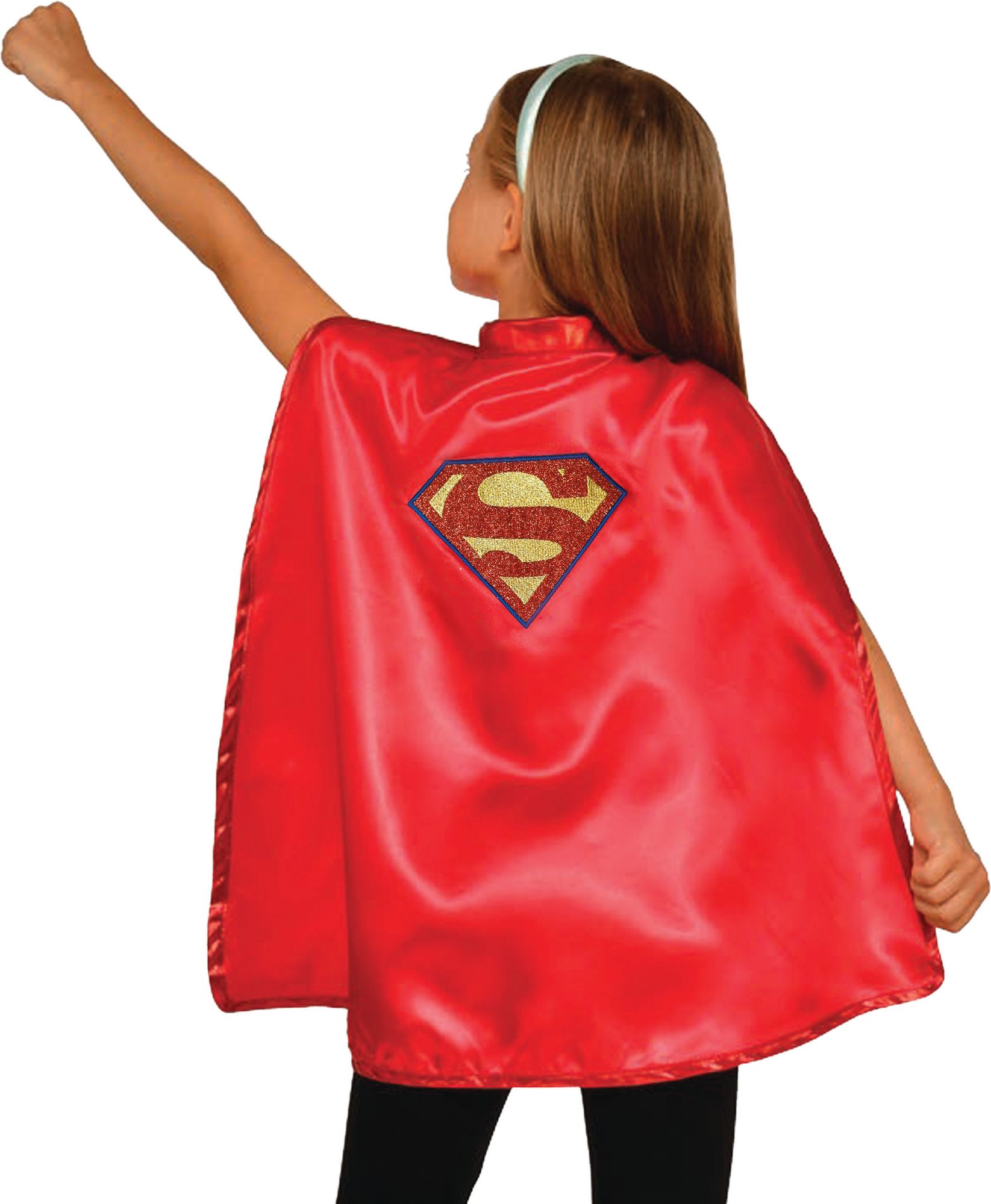 rubies-supergirl-cape-stirnband-kost-mset-rot image 1