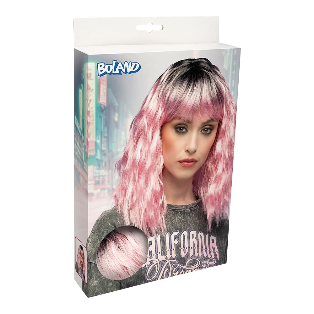 boland-ethel-per-cke-schwarz-rosa-ombre-halblang-kunsthaar image 4