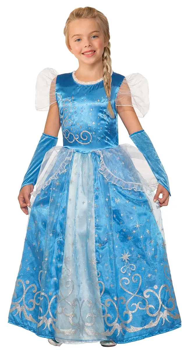 rubie-s-deluxe-prinzessinnenkost-m-m-dchen-5-6-j-blau-elsa image 1