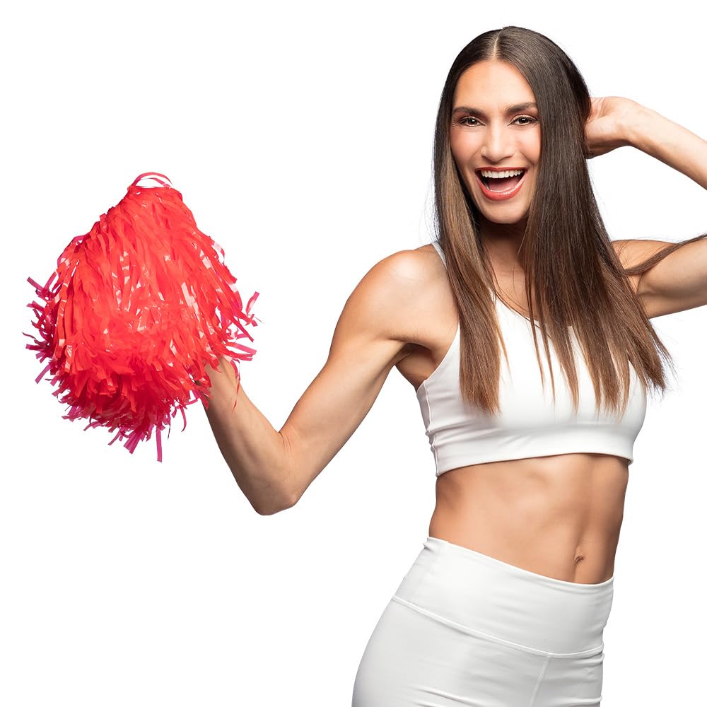 boland-pompons-orange-8-st-ck-34-cm-cheerleader-tanzwedel image 8