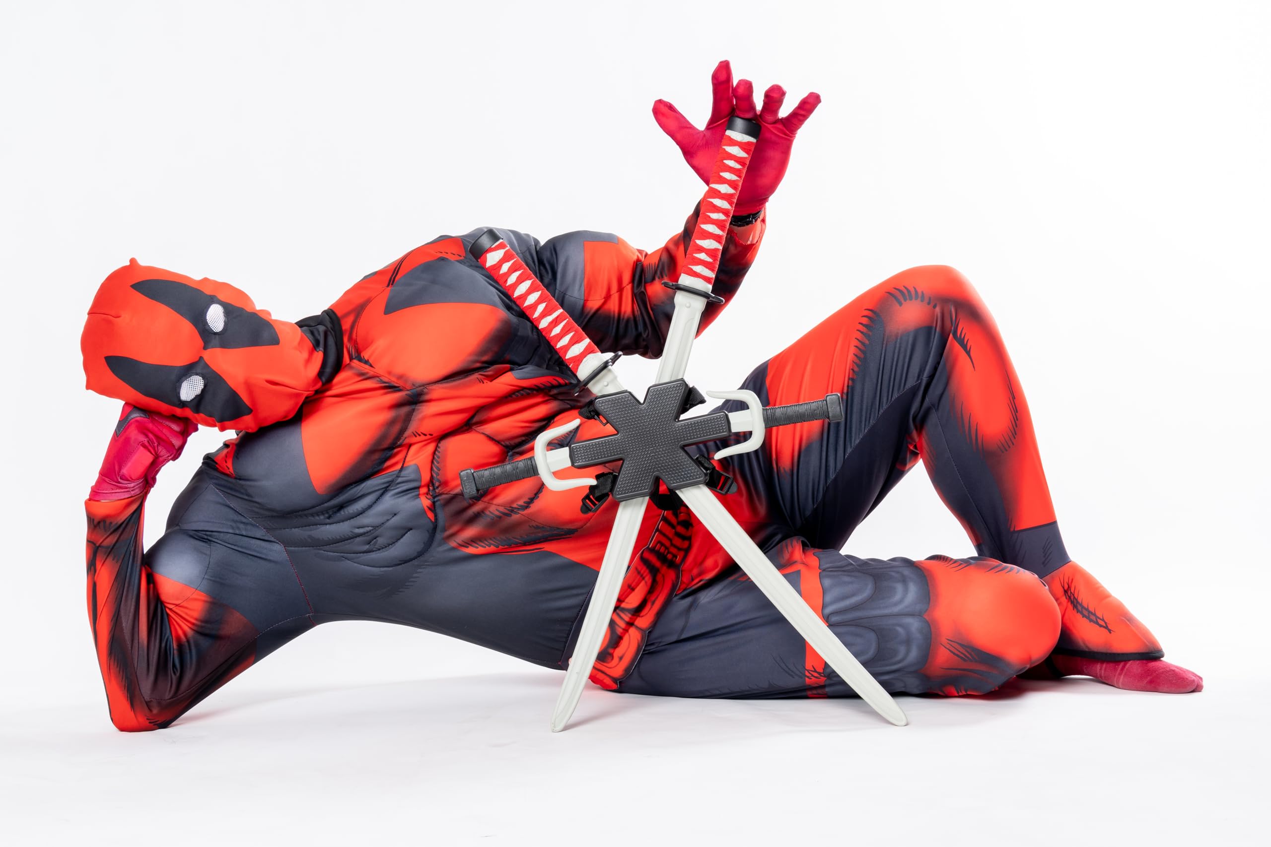 rubie-s-deluxe-deadpool-kost-m-overall-rot-schwarz-xl image 4