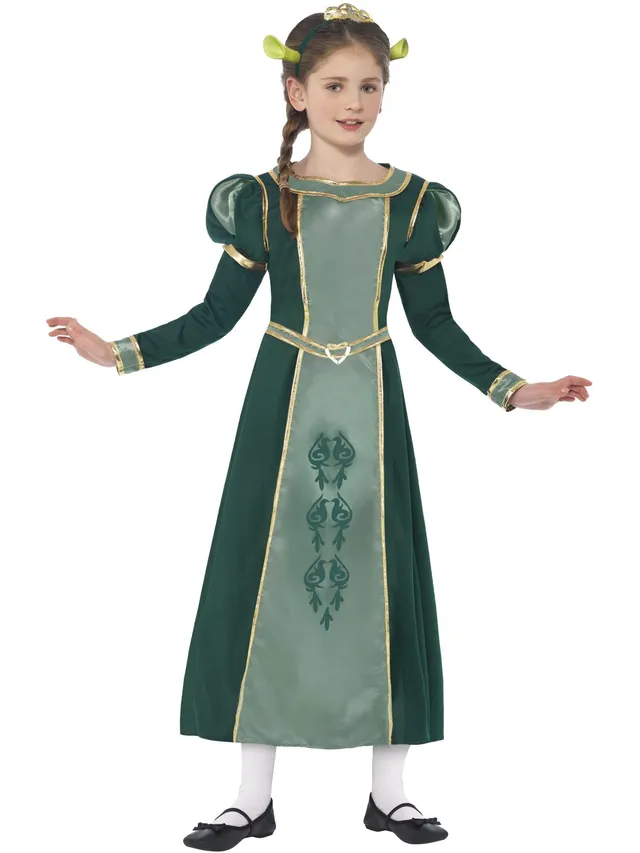 smiffys-fever-shrek-fiona-kost-m-20491-kleid-gr-n-gr-m image 1