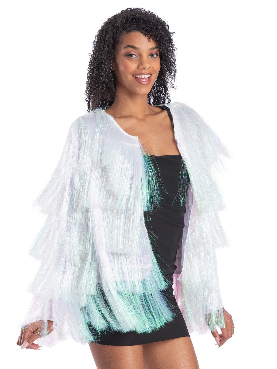 smiffys-fever-tinsel-festival-jacke-wei-iridescent image 1