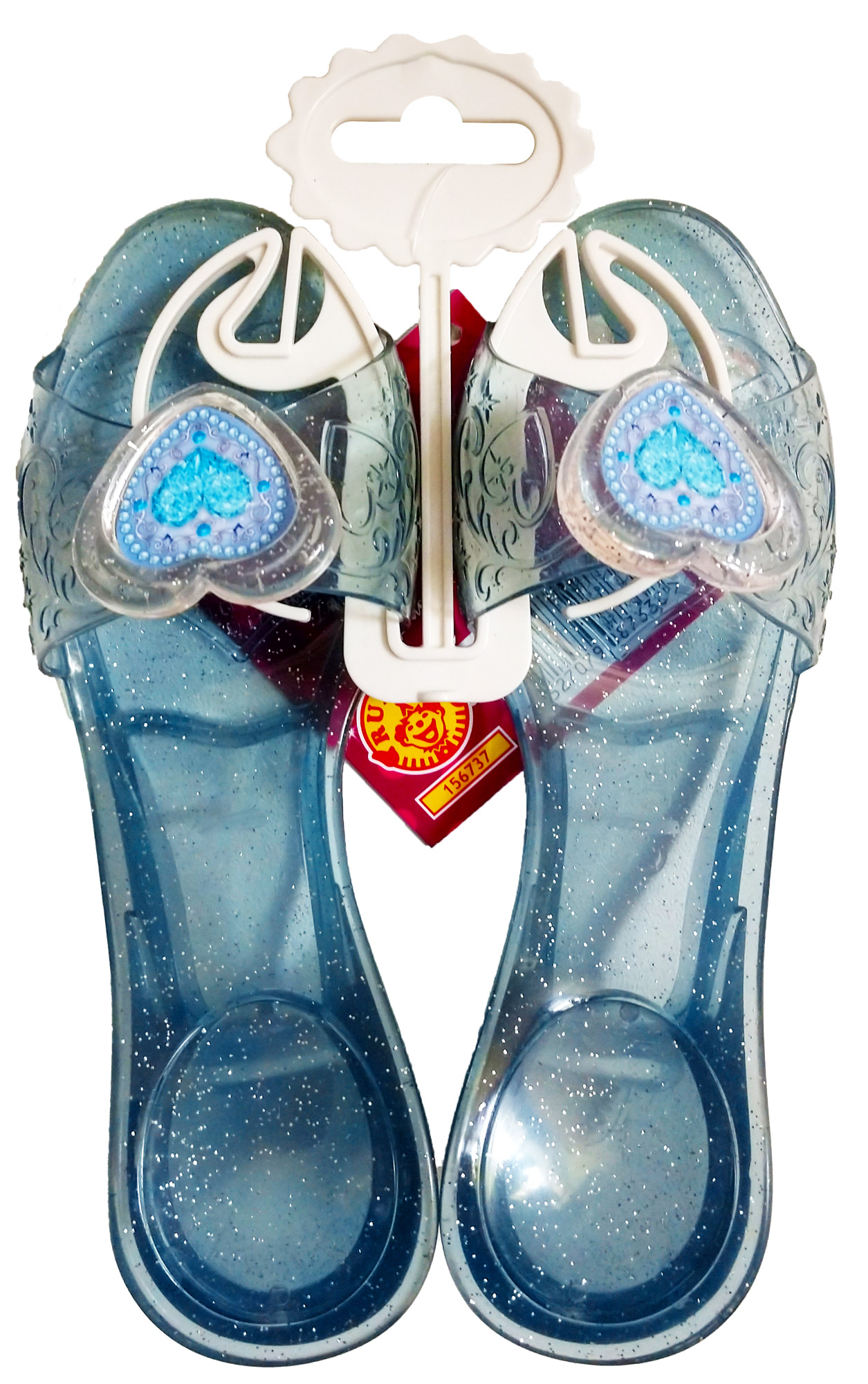rubies-prinzessin-blau-schuhe-m-dchen-glitzer-herz image 2