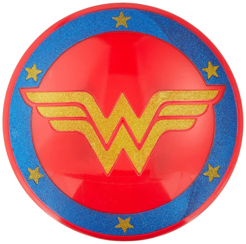 rubie-s-deluxe-wonder-woman-glitzer-schild-zubeh-r image 1