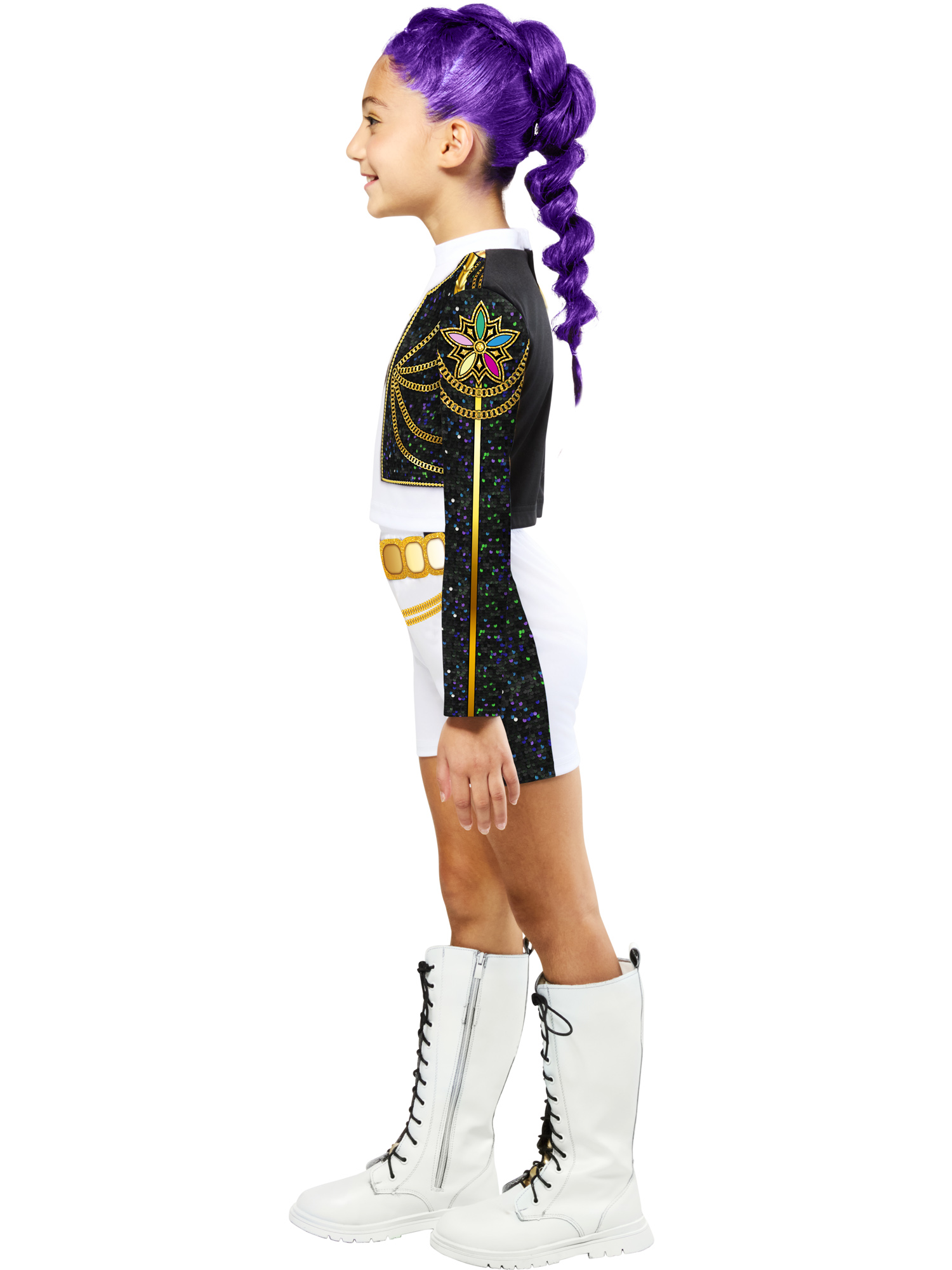 rubies-rumi-gold-kost-m-kpop-demon-hunters-jacke-shorts image 4