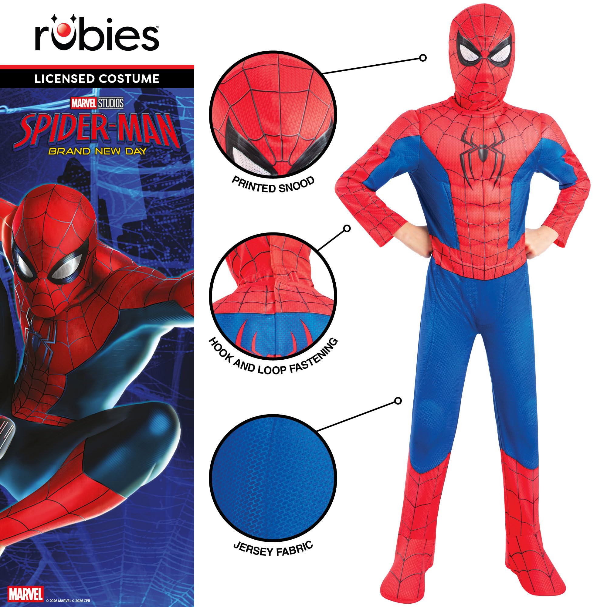 rubie-s-deluxe-spider-man-kinderkost-m-3-4-jahre-anzug image 4