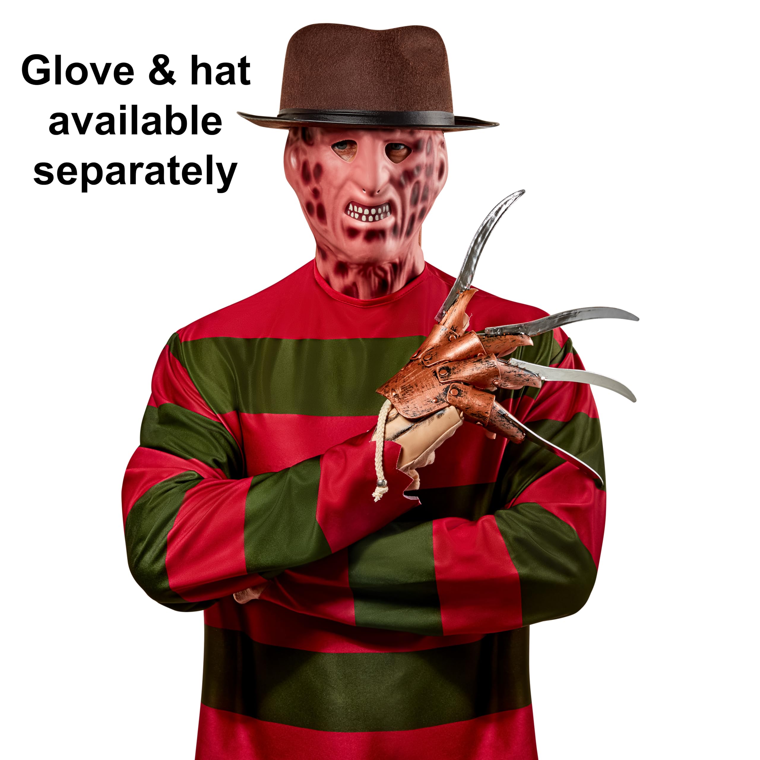 rubie-s-deluxe-freddy-krueger-kost-m-herren-shirt-mit-maske image 2