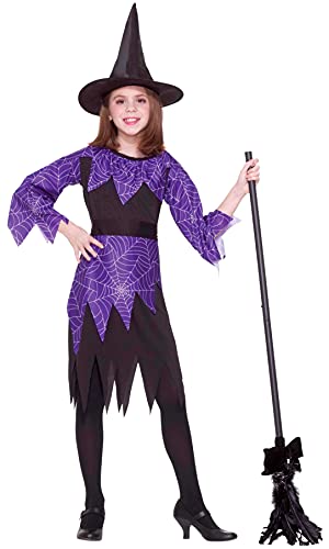 rubie-s-deluxe-spider-witch-kost-m-kind-l-kleid-hut image 3