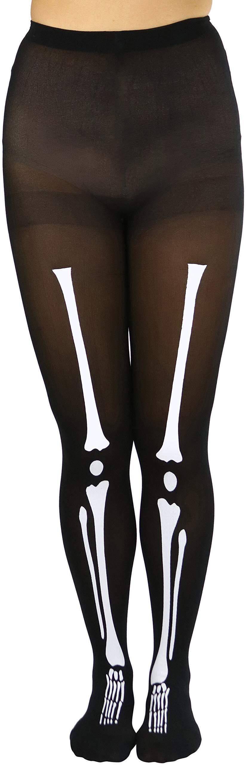 rubies-skelett-strumpfhose-damen-halloween-karneval image 1