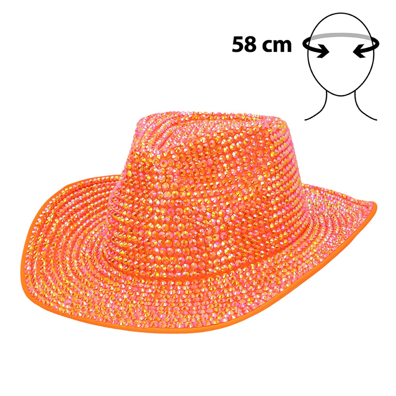 boland-aurora-uv-cowboyhut-western-neonorange image 3