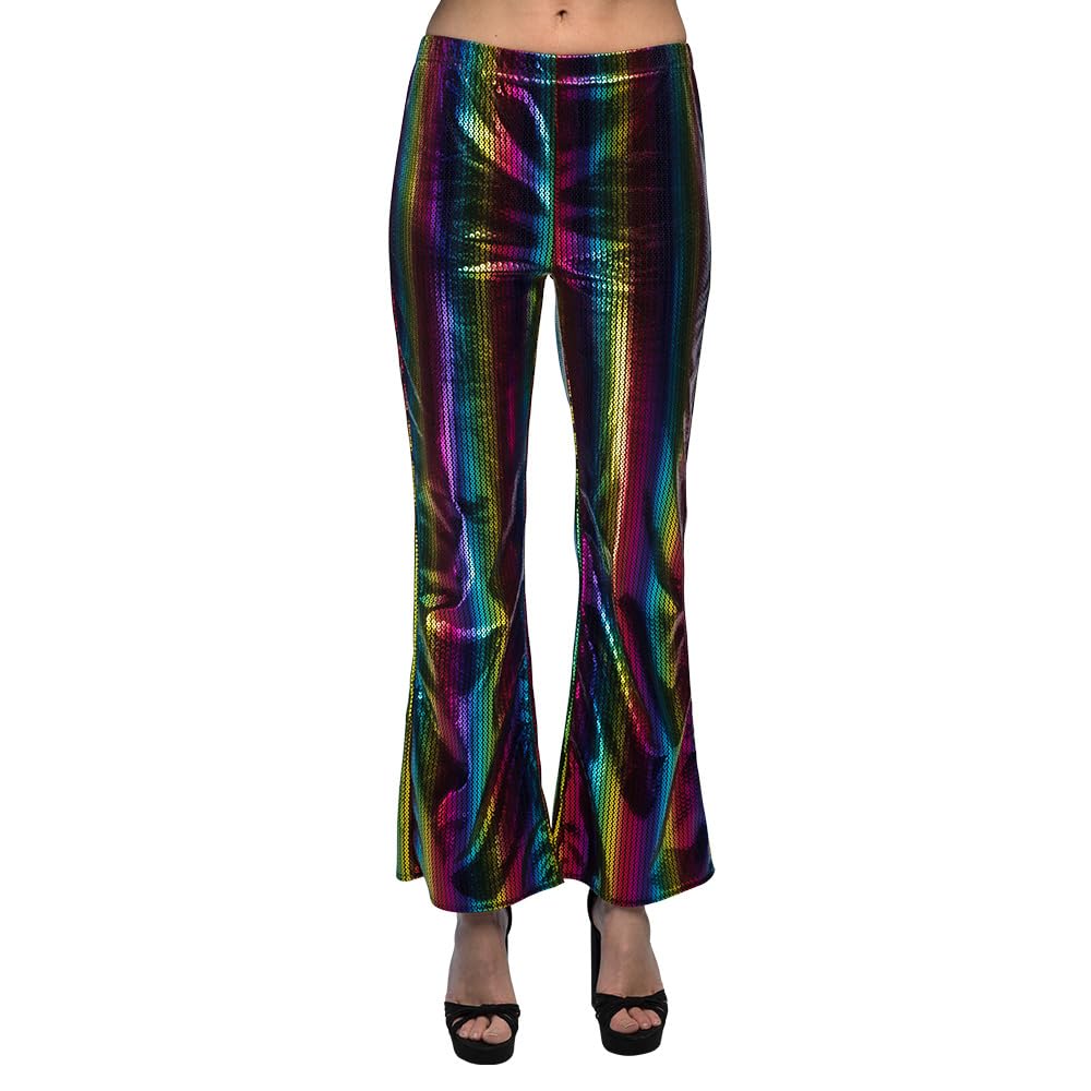 boland-rainbow-schlaghose-l-xl-stretch-bunt-70er image 1