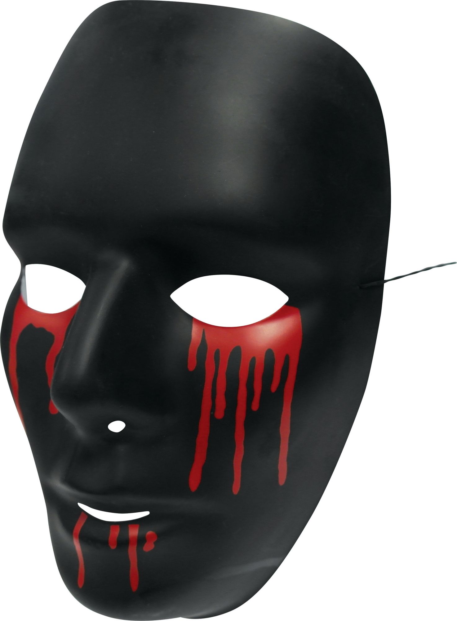 rubies-maske-schwarz-mit-bluttr-nen-herren-halloween image 1
