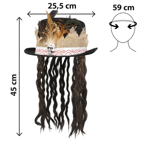 boland-dominique-voodoo-hut-mit-haar-59-cm-zylinder image 6
