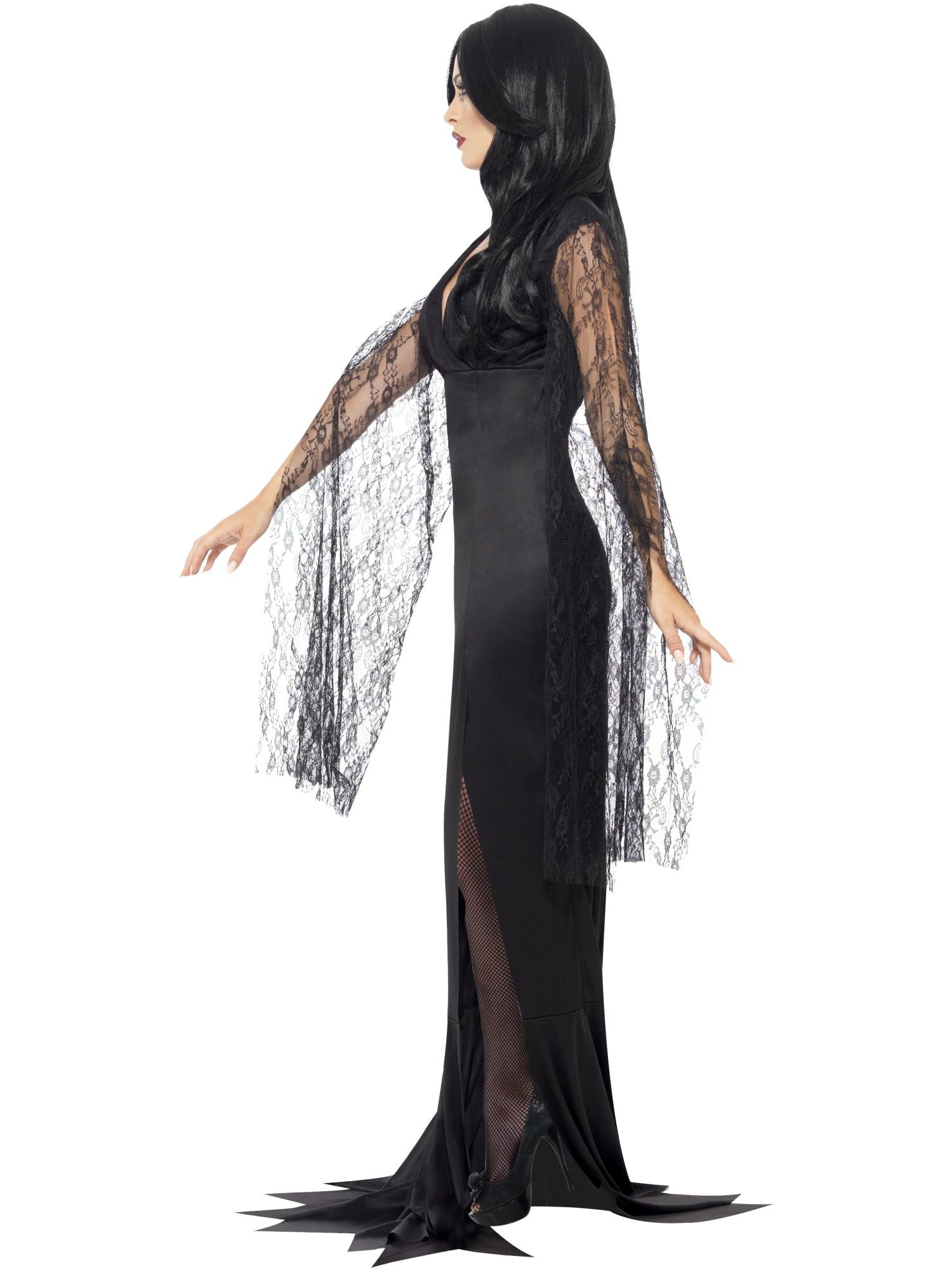 smiffys-fever-immortal-soul-kost-m-damen-schwarz-maxikleid image 3