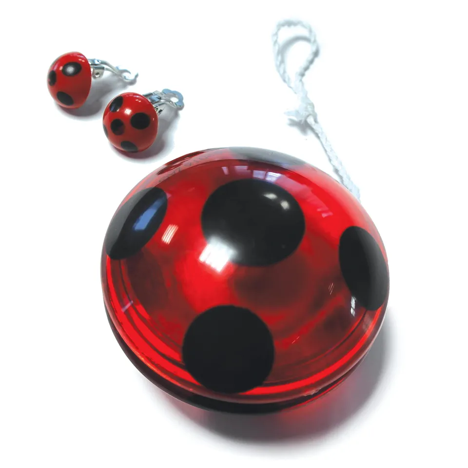 rubies-ladybug-set-yoyo-ohrringe-rot-mit-punkten image 1