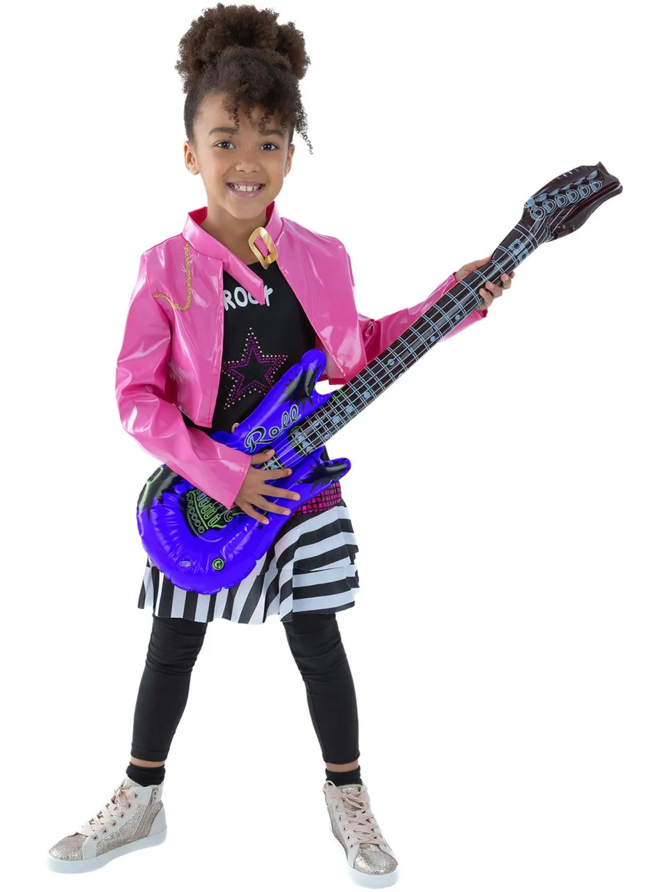 smiffys-fever-rockstar-glam-kost-m-m-dchen-pink-gr-m image 1