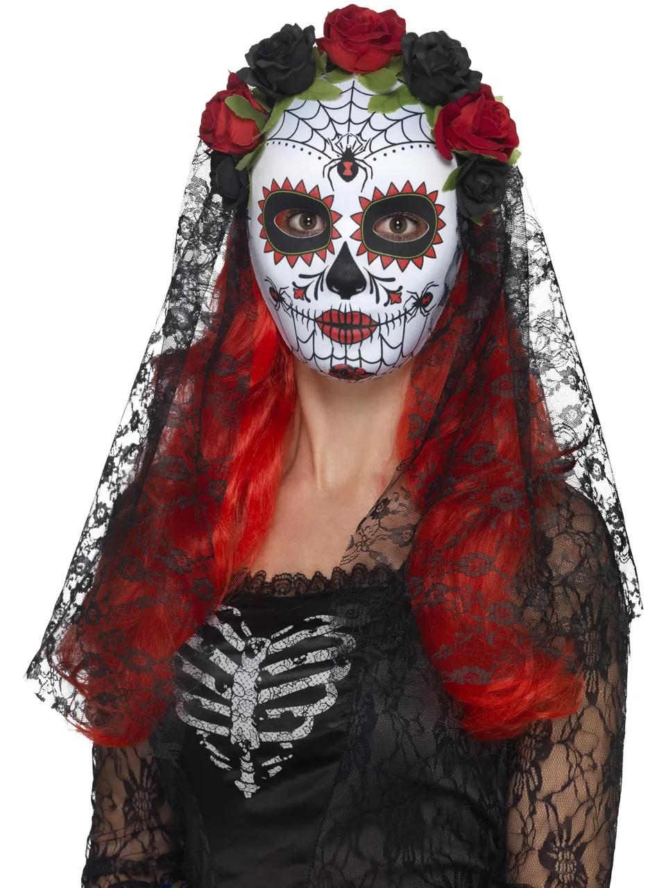 smiffys-fever-day-of-the-dead-senorita-maske-wei image 1