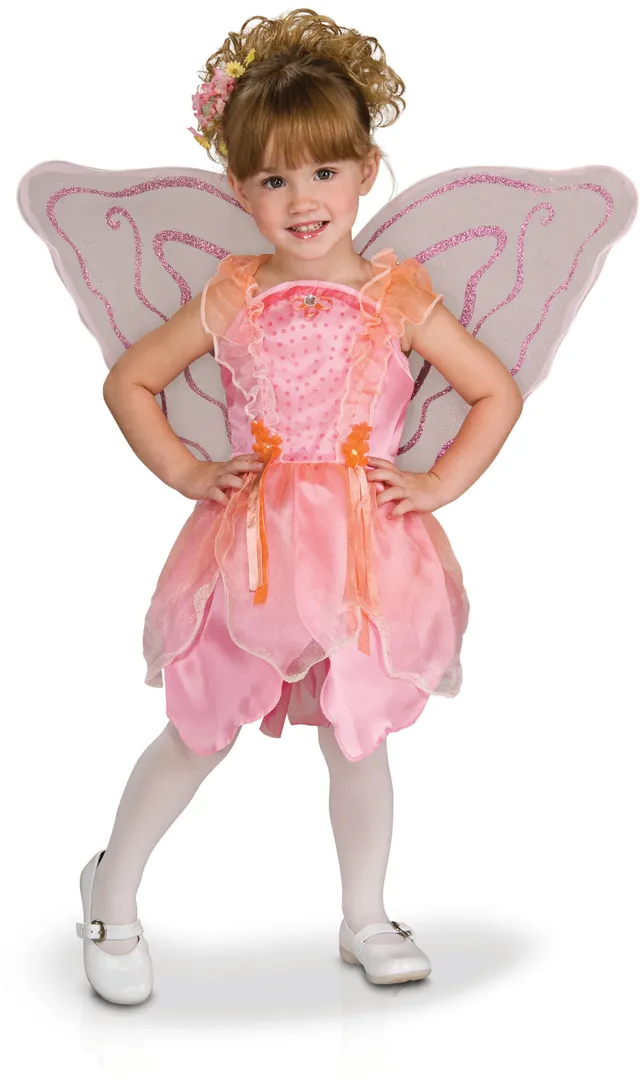 rubies-fee-kost-m-rosa-kinder-kleid-mit-fl-geln image 1