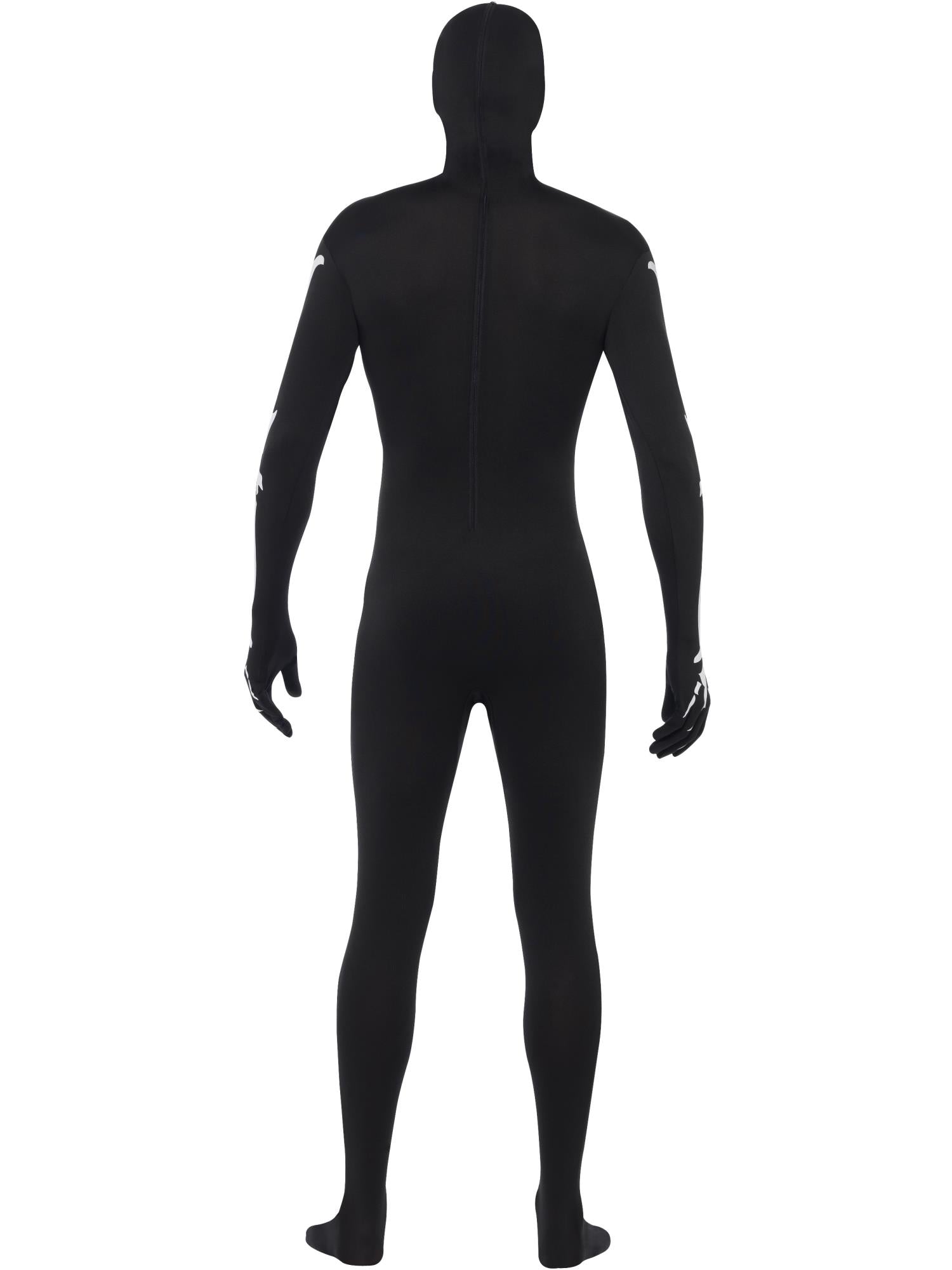 smiffys-fever-skeleton-second-skin-kost-m-schwarz-m-mit-kapuze image 2